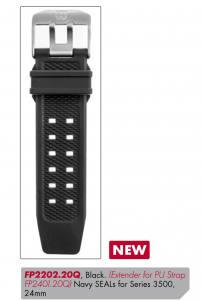 Luminox Armband Extender für PU Strap FP 2401. 20Q Für Serie Navy Seals 3500 24mm