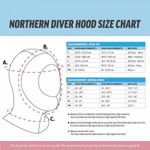 NORTHERN DIVER - 5/6 mm Supervent Skin Dive Hood - Kopfhaube mit Glattneopren