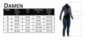 OCEANIC - X7 Halbtrockenanzug Damen Gr. S-38