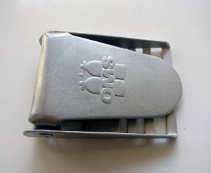 OMS - Bleigurtschnalle aus Edelstahl - Solid Steel Weight Belt Buckle