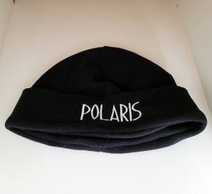 POLARIS - Fleece-Mütze - schwarz mit Logo - After Dive Bekleidung - Kälteschutz