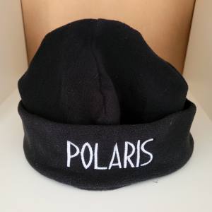 POLARIS - Fleece-Mütze - schwarz mit Logo - After Dive Bekleidung - Kälteschutz