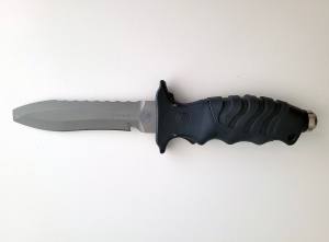 Poseidon - Black Line Titanium Knife - Tauchmesser, Tauchermesser - 125 mm Klinge