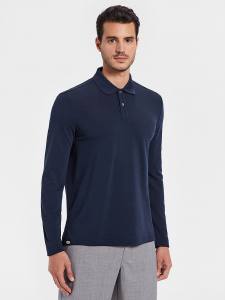 REDA Rewoolution - CANOPY - Langarm-Polo-Shirt Herren aus 210 g/m² Merino Piquet