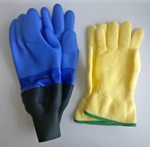 SHOWA Trockentauchhandschuhe, blau ohne Innenfutter /-handschuh-11326-11581