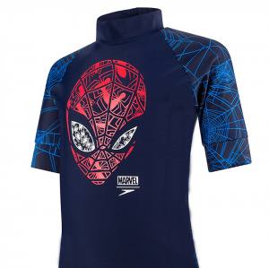 SPEEDO - Marvel Spiderman Sun Top - Schwimm-Shirt, Rashguard für Kinder mit UPF 50+