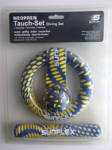 SUNFLEX - Tauch-Set - 1 Tauchring, 1 Tauchstab, 1 Tauchball