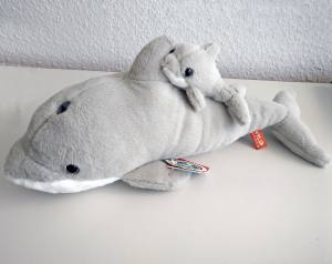 WILD REPUBLIC - Delfin-Mama mit Kind - Plüschtier ca. 40 cm