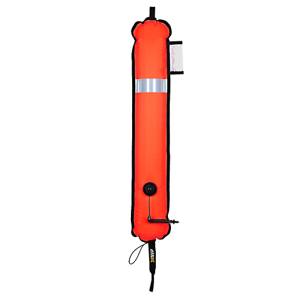 XDEEP - Signalboje - geschlossen, 90 cm, orange - Dekoboje mit Inflatoranschluss