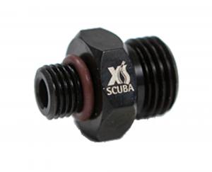 XSSCUBA - Adapter MD 3/8 aussen auf 9/16 aussen - für Mitteldruckschlauch