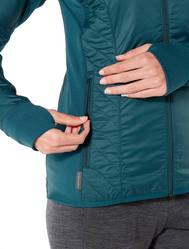 ICEBREAKER MerinoLOFT Helix Long Sleeve Zip Damen 260 gm² ICEBREAKER MerinoLOFT Helix Long Sleeve Zip Damen 260 gm²